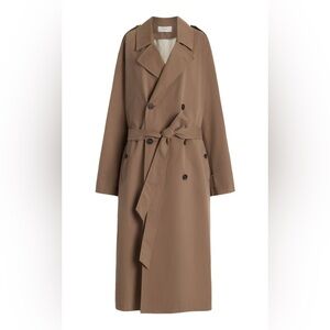 THE ROW Montrose Cashmere-Cotton Trench Coat